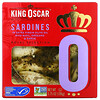 King Oscar, Sardines In Extra Virgin Olive Oil with Basil, Oregano & Garlic, 3.75 oz (106 g)