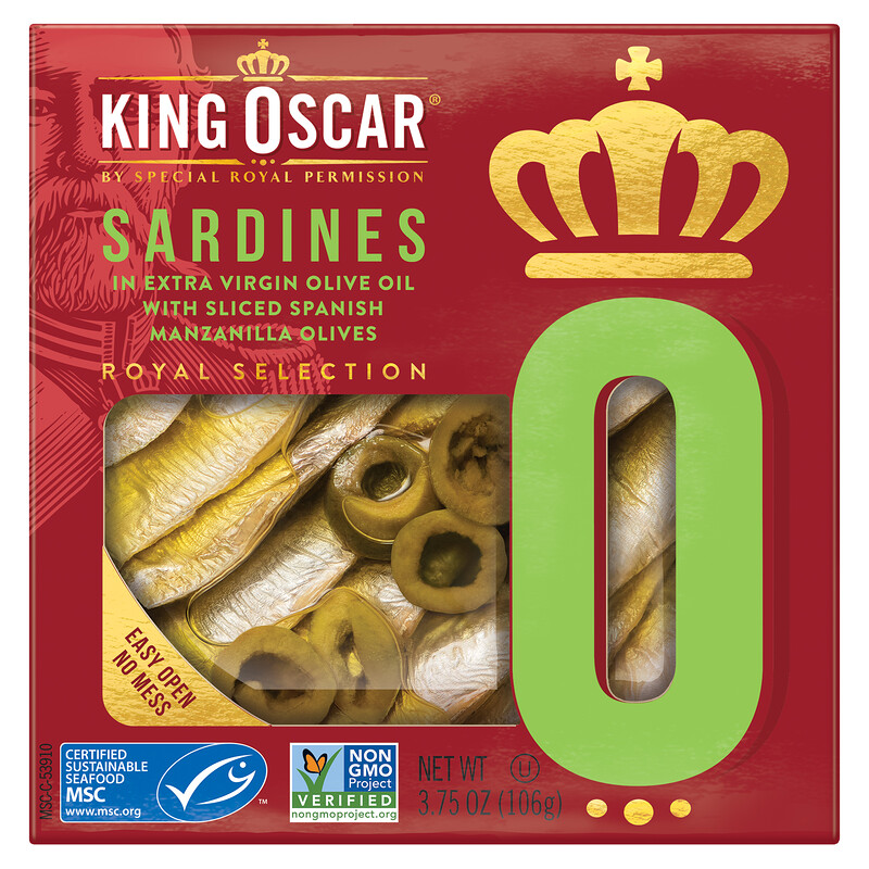 King Oscar, Sardines In Extra Virgin Olive Oil With Sliced Spanish