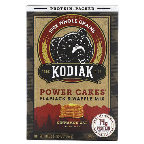Kodiak Cakes, Power Cakes®, Flapjack & Waffle Mix, Flapjack- und Waffelmischung, Zimt-Hafer, 567 g (20 oz.)