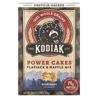 Kodiak Cakes, Power Cakes®, Mistura para Flapjack e Waffle, Mirtilo, 510 g (18 oz)