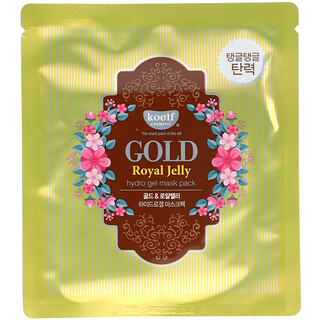 Koelf, Gold Royal Jelly Hydro Gel Beauty Mask Pack, 5 Sheets, 30 g Each