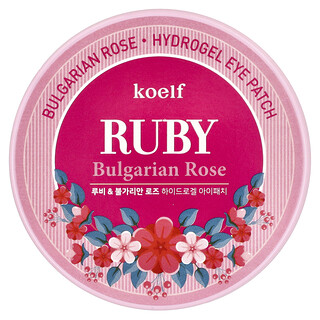 Koelf, Robijn Bulgaarse roos, hydrogel ooglapje, 60 pleisters