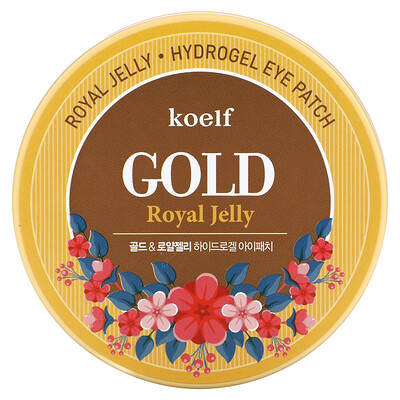 Koelf Патчи для глаз Gold Royal Jelly Hydro Gel, 60 патчей