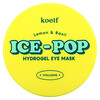 Koelf, Гидрогелевая маска для глаз Ice-Pop, лимон и базилик, 30 пар