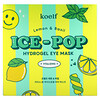 Koelf, Ice-Pop Hydrogel Eye Mask, Lemon & Basil, 30 Pairs