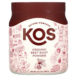 KOS, 有機甜菜根粉，12.7 盎司（360 克）