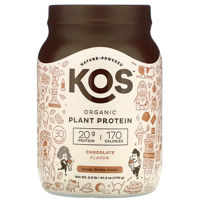 KOS органический растительный протеин шоколадный вкус 1170 г (2 6 фунта)