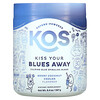KOS‏, Kiss Your Blues Away, Calming Blue Spirulina Blend, Berry Coconut Cooler , 9.4 oz (267 g)