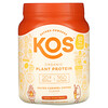 KOS, オーガニック植物性プロテイン、塩キャラメルコーヒー、555g（1.2ポンド）