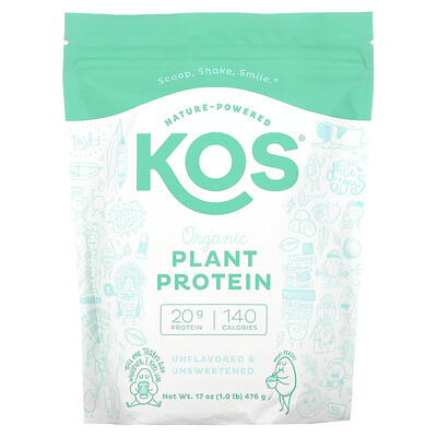 

KOS Organic Plant Protein Unflavored 1 lb (476 g)