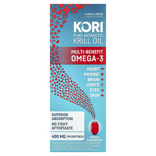 Kori, 全淨南極磷蝦油，多重益處 Omega-3，90 粒軟膠囊