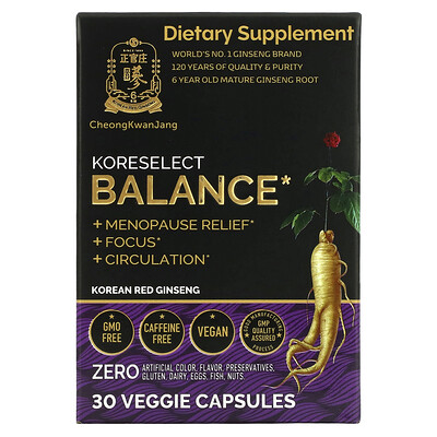 

CheongKwanJang Koreselect, Balance, 30 растительных капсул