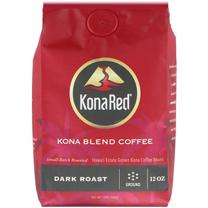 KonaRed, Kona Blend Coffee, Dark Roast, Ground, 12 oz (340 g) отзывы