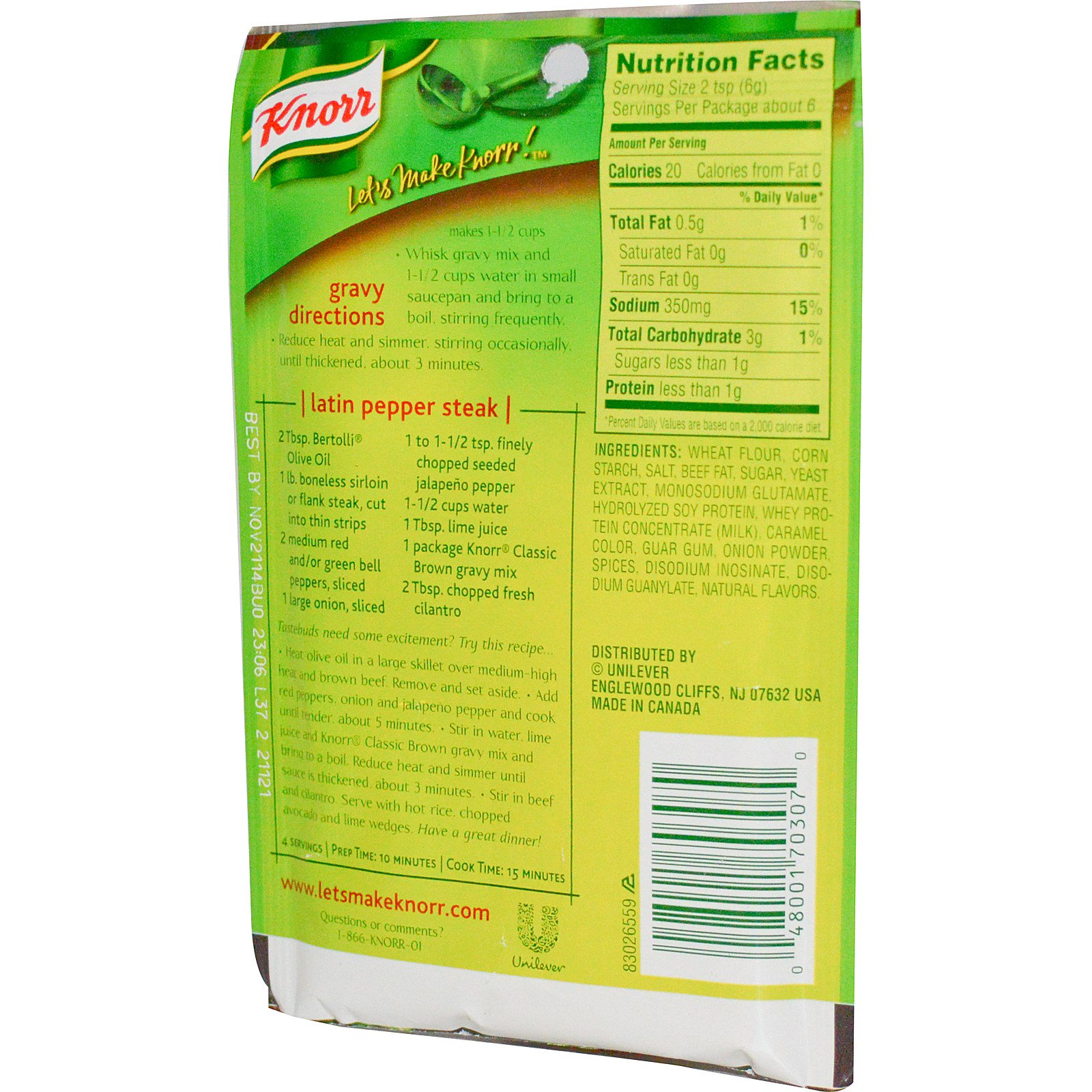 Knorr, Classic Brown Gravy Mix, 1.2 oz (34 g) iHerb