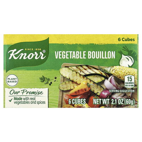 Knorr, Vegetable Bouillon, 6 Cubes, 2.1 oz (60 g)