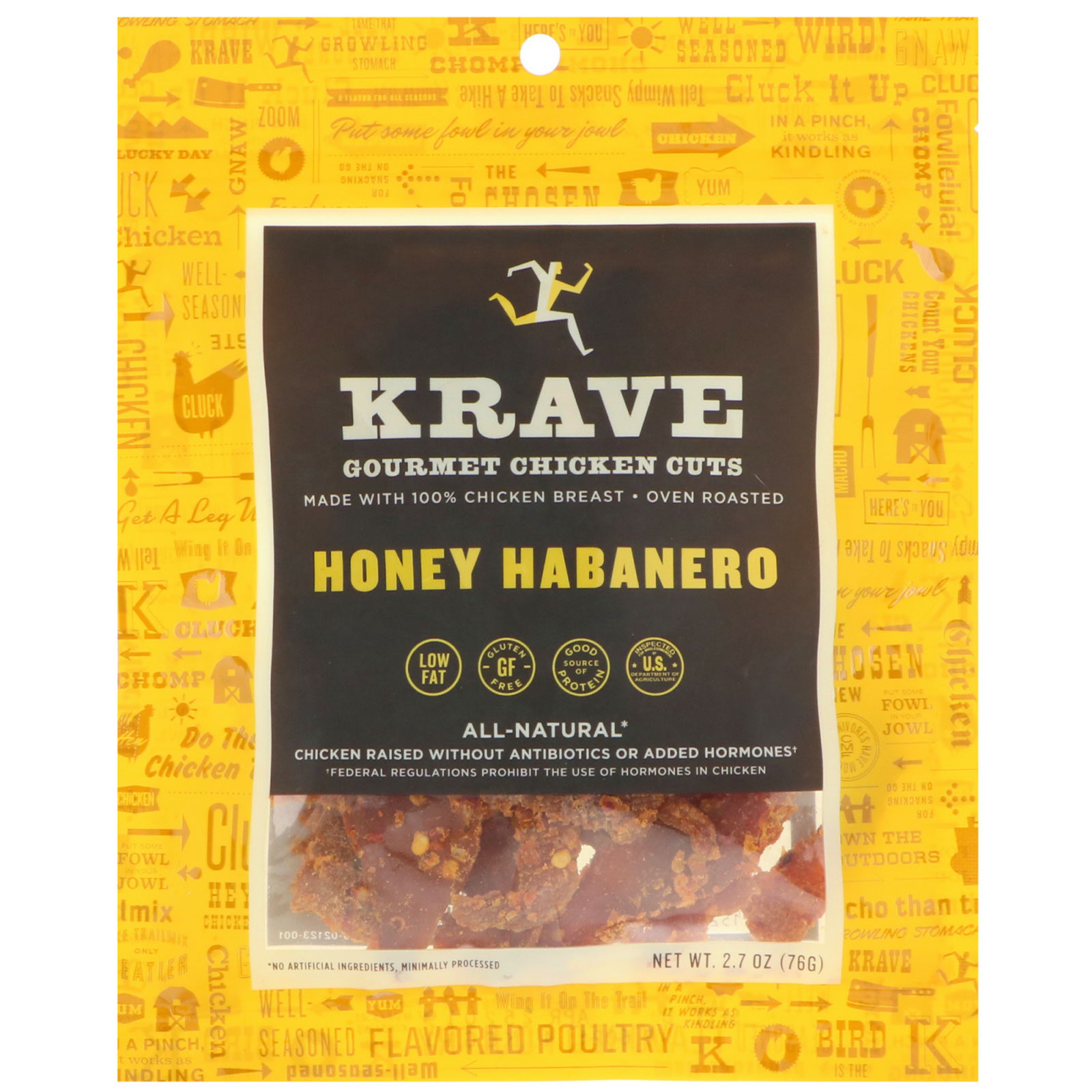 Krave Gourmet Chicken Cuts Honey Habanero 27 Oz 76 G Iherb