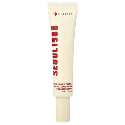 K-Secret, Seoul 1988 Crema para el contorno de los ojos, Liposoma retiniano al 4 % más frijoles fermentados, 30 ml (1,01 oz. líq.)