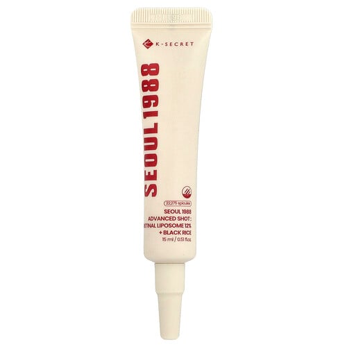K-Secret, Seoul 1988 Advanced Shot, Retinal Liposome 12% + schwarzer Reis, 15 ml (0,51 fl. oz.)