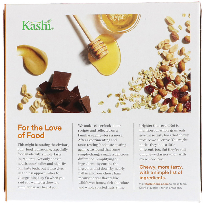 Kashi, Chewy Granola Bars, Peanut Peanut Butter, 6 Bars, 1.2 oz (35 g