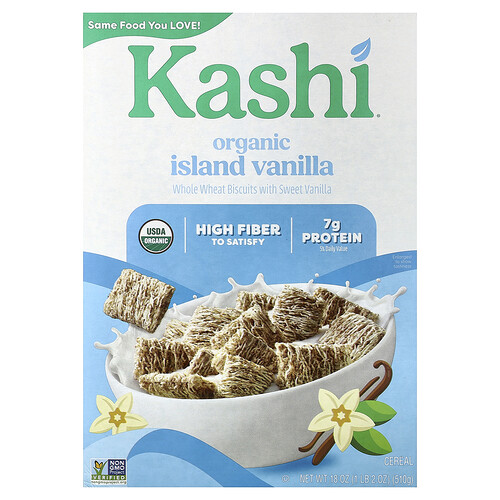 Kashi, Organic Cereal, Island Vanilla, 18 oz (510 g)