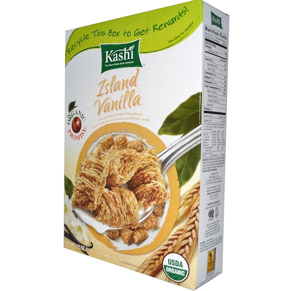 Kashi, Island Vanilla Whole Wheat Cereal, 1 lb (17.5 oz) iHerb