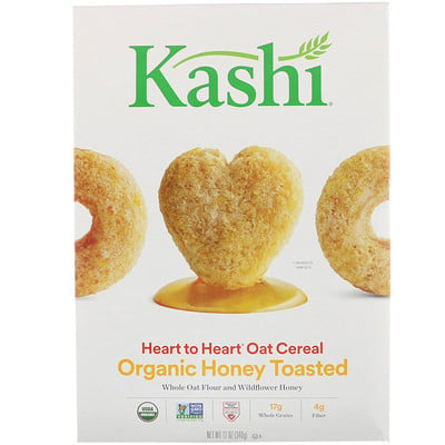 Kashi Heart to Heart Oat Cereal, Organic Honey Toasted, 12 oz (340 g)