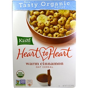 Kashi, Heart to Heart, овсянка, теплая корица, 12 унций (340 г)