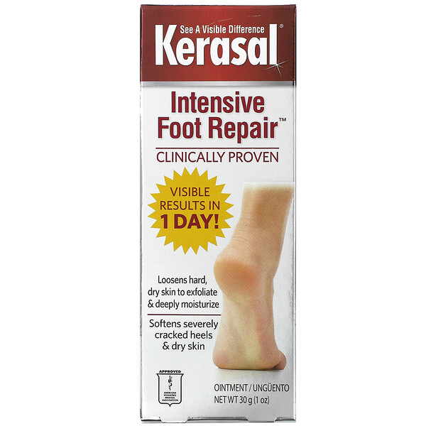 Kerasal‏, Intensive Foot Repair Ointment, 1 oz (30 g)