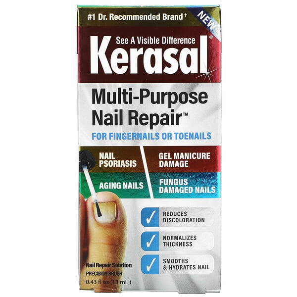 Kerasal, Универсальное средство для восстановления ногтей, 13 мл (0,43 жидк. Унции)