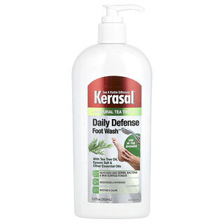 Kerasal, Daily Defence Foot Wash™, With Tea Tree Oil, Epsom Salt & Other Essential Oils, 12 fl oz (355 ml)