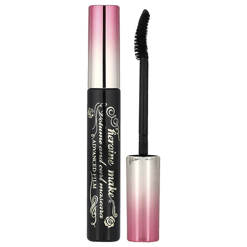 Kissme Heroine Make, Volume & Curl Mascara, Advanced Film, 01 Jet Black, 0.21 oz (6 g)