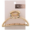 Kitsch, Open Shape Claw Clip, Gold, 1 Piece