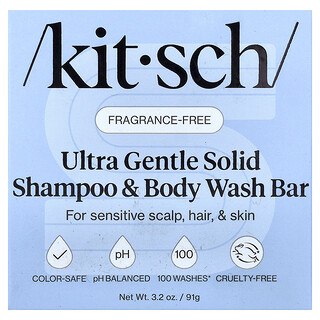 Kitsch, Tuhý šampón a sprchový gel, ultra citlivý, 91 g (3,2 oz)