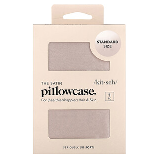 Kitsch, Funda de almohada de satén, Tamaño estándar, Rubor, 1 funda de almohada