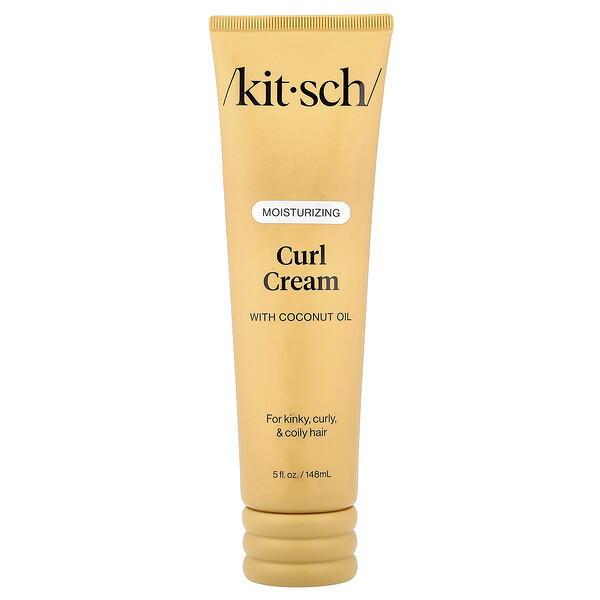 Kitsch Moisturizing Curl Cream with Coconut Oil, 5 fl oz (148 ml)
