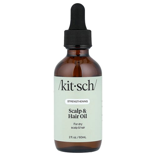 Kitsch Scalp & Hair Oil, Strengthening, For Dry Scalp & Hair, 2 fl oz (60 ml)