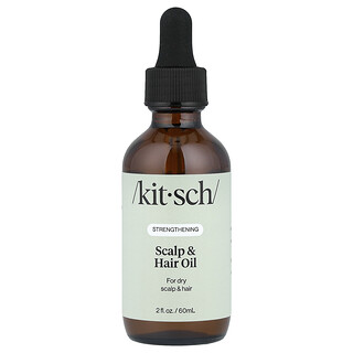Kitsch, Aceite fortalecedor para el cabello y el cuero cabelludo, Romero y biotina, 60 ml (2 oz)