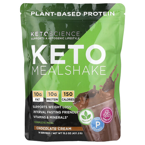 Keto Science Keto Mealshake, Chocolate Cream, 15.2 oz (431.2 g)