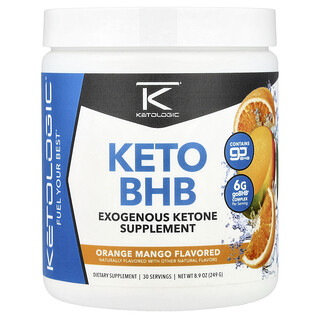 KetoLogic, Keto BHB, Orange Mango, 8.9 oz (249 g)