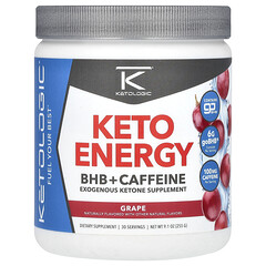 Keto Energy, BHB і кофеїн, виноград, 255 г (9,1 унції)
