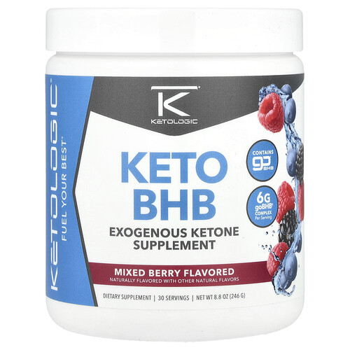 Ketologic Keto BHB, Mixed Berry, 8.8 oz (246 g)