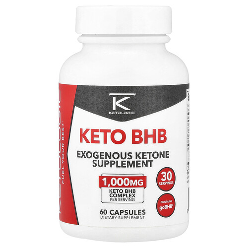 KetoLogic, Keto BHB, 60 Kapseln