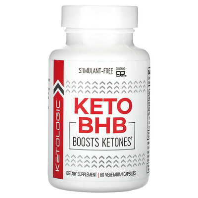 KetoLogic, BHB para dietas cetogénicas, 60 cápsulas vegetales