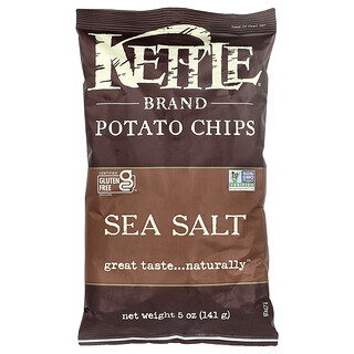 Kettle Foods, Chips de pommes de terre, sel de mer, 141 g