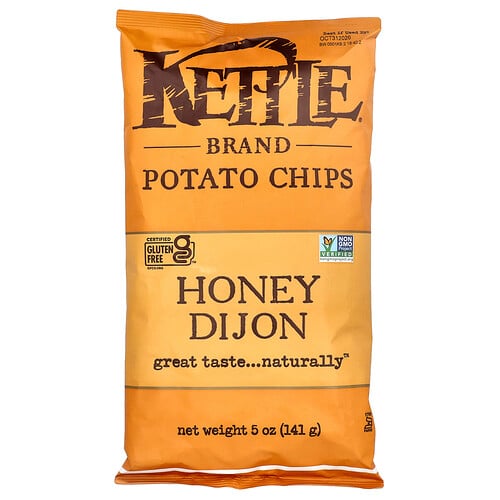 Kettle Foods, Potato Chips, Honey Dijon, 5 oz (141 g)