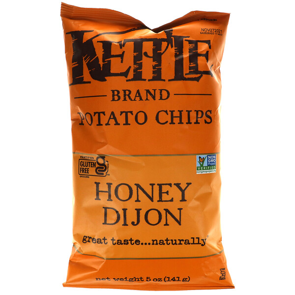 Kettle Foods, 薯片，蜂蜜第戎，5 盎司（141 克）