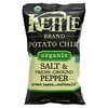 Kettle Foods, 有機薯片，鹽和新鮮研磨胡椒，5盎司（142克）