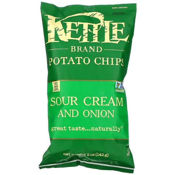Potato Chips, Sour Cream and Onion, 5 oz (142 g)