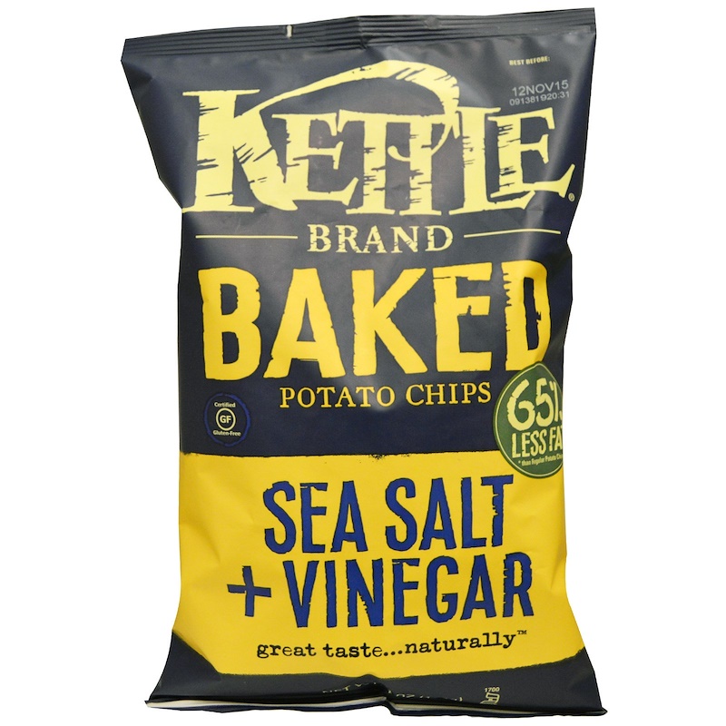 Kettle Foods, Baked Potato Chips, Sea Salt & Vinegar, 4 oz (113 g) iHerb