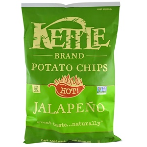 Отзывы о Кэттл фудс, Potato Chips, Hot! Jalapeno, 13 oz (369 g)